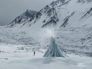 Nilus: Chilenos crean glaciares artificiales para combatir el cambio climático con apoyo de Corfo